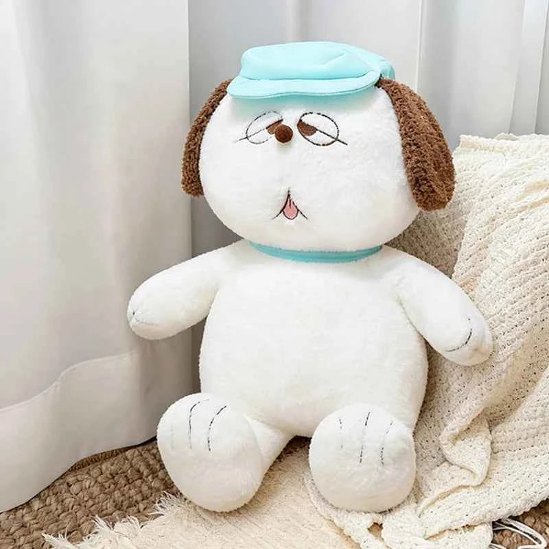 Classic Beagle Dog Plush Toy – Giant Soft Cartoon Stuffed Animal White
