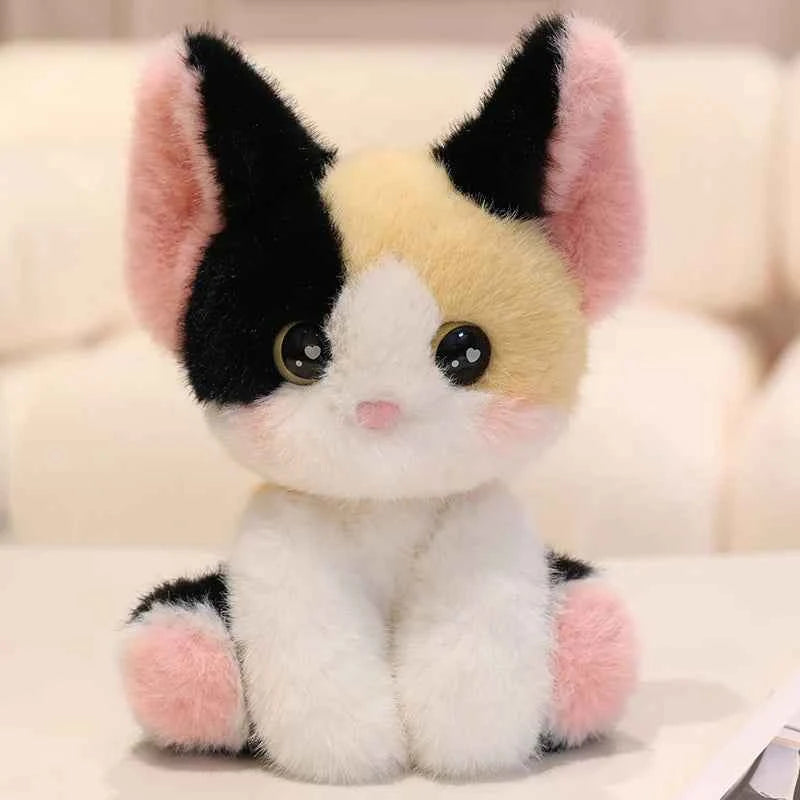 24cm Adorable Sitting Devon Cat Siamese Cat Plush Toy Doll Home Office Decoration, Perfect Gift for Cat Lovers Boys And Girls
