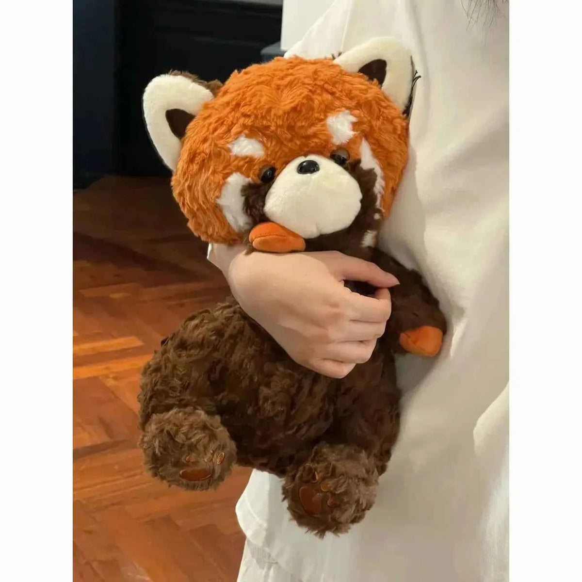 Kawaii Raccoon Plush Doll - Soft Fluffy Stuffed Forest Animal Cuddle Toy and Gift, 2 Sizes