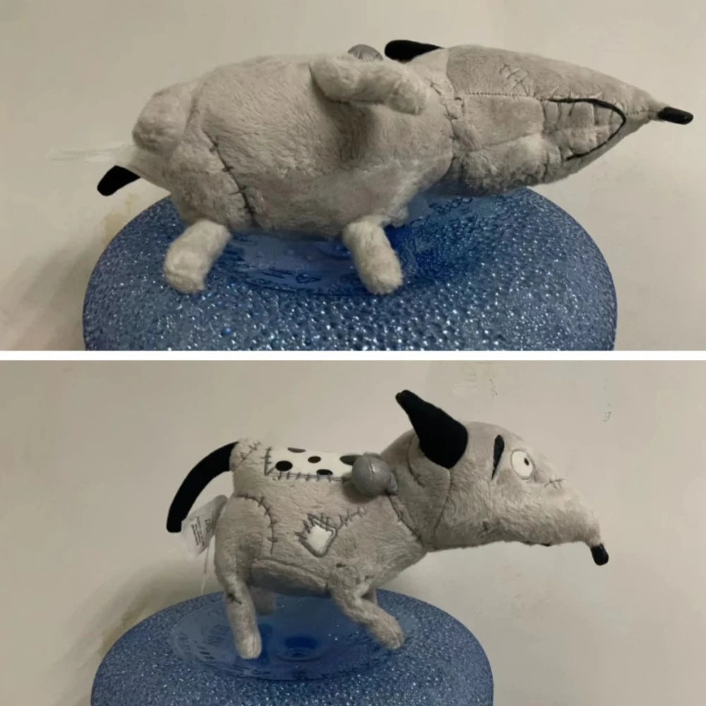 Patchwork Dog Plush Toy – Soft Gothic Puppy Stuffed Doll