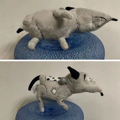 Patchwork Dog Plush Toy – Soft Gothic Puppy Stuffed Doll