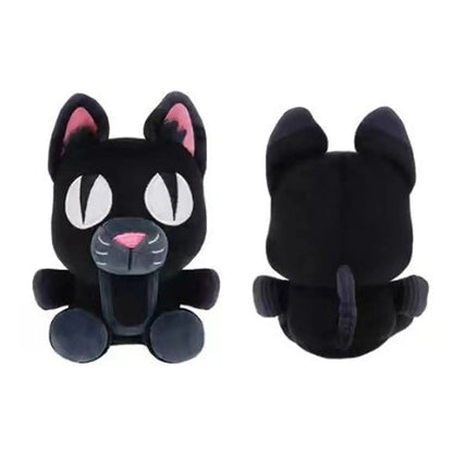 Forest Animal Plush Toy – Elk Deer & Owl Stuffed Doll black cat03