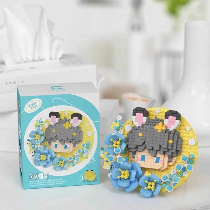 Flower Series Love & Deepspace Plush Keychain Cute Cartoon A1 diy materials