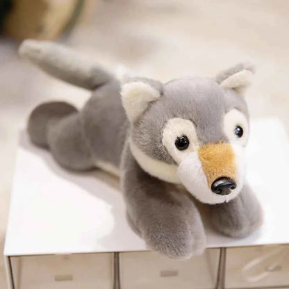 12 Types Plush Animal Toys Realistic Stuffed Tige Lion Giraffe Elephant Panda Soft Simulation Plushie Birthday Gift for Kids