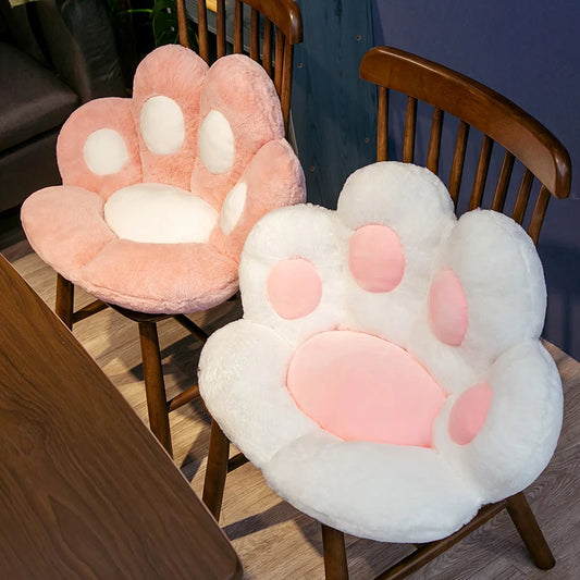 70cm Kawaii Plush Bear Paw Mat Cute Animal Bear Cat Foot Pillow Heart Plush Cushion Stuffed Soft Toys for Home Decor Gifts