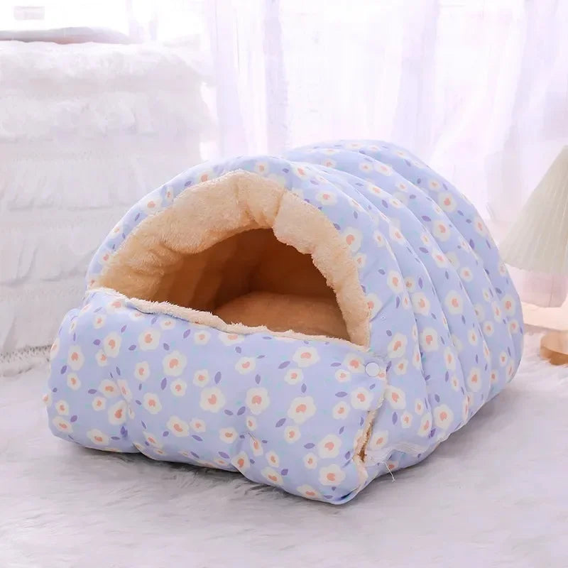 Cats Beds Warm Winter Pet Supplies Accessories Bed Products Goods Houses and Habitats Cushions Kitten Things Accessory Puppy Bed Blue
