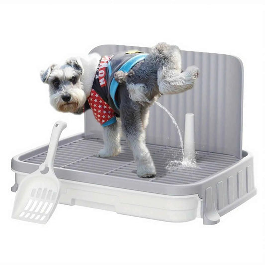 Indoor Dog Potty Tray with Protection Wall | Every Side for No Leak Keep Paws Dry and Floors Clean