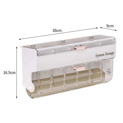 A double-layer cute hair accessory storage box girl hair white