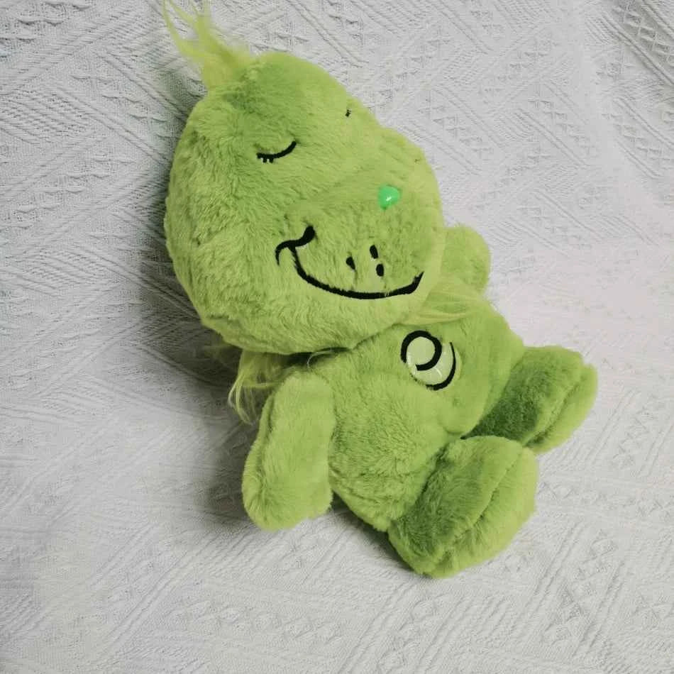 Highland Cow Plush Toy Music Soothing Breathing Doll Grinch Plush Toy Sleep Companion Sound and Light Doll Room Decor Toys Gifts