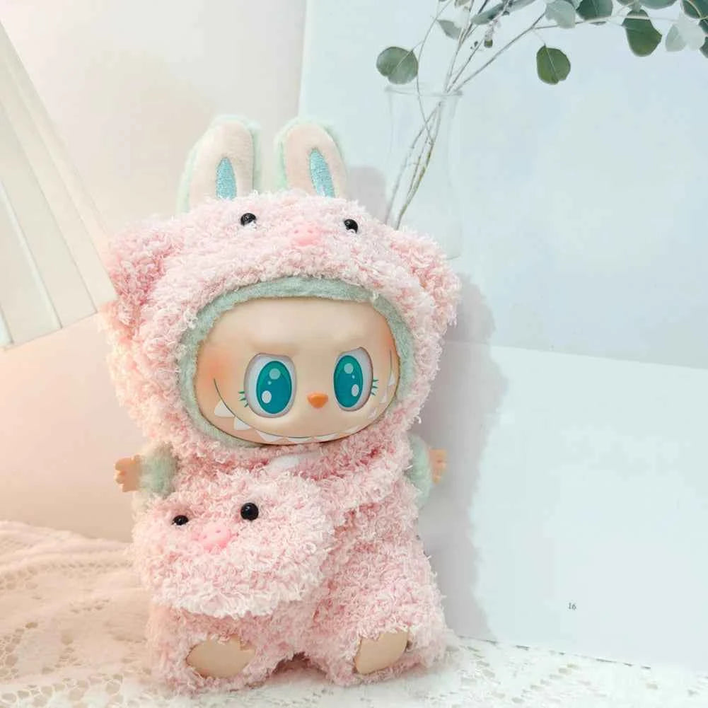 17CM Plush Doll Clothes Kawaii Doll Clothes Plush Doll Changing Clothes Dolll Clothes Suit Dolls Accessories