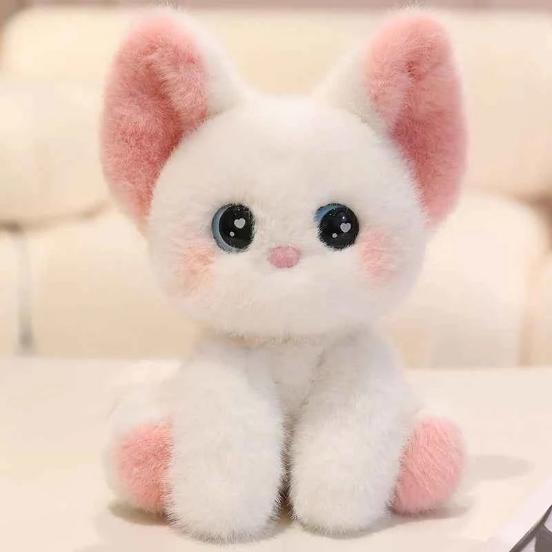 24cm Adorable Sitting Devon Cat Siamese Cat Plush Toy Doll Home Office Decoration, Perfect Gift for Cat Lovers Boys And Girls