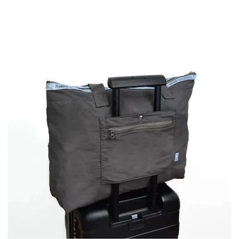 Snoopy Large Capacity Travel Duffle Bag – Foldable Carry On Tote