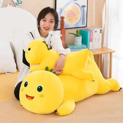 Cute Milk Dragon Plush Toy – Soft Cartoon Dragon Pillow
