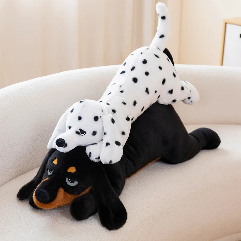 Giant Dachshund & Dalmatian Plush Toy – Cute Dog Body Pillow Stuffed Animal