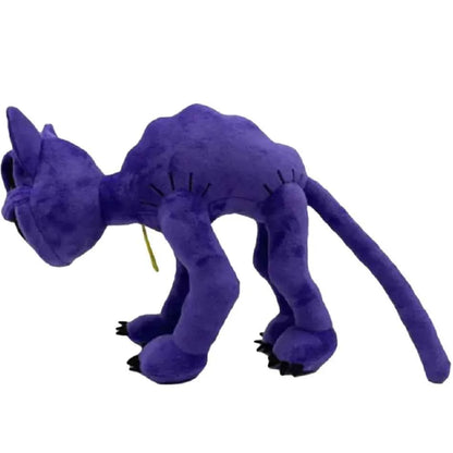 ///30CM Smiling Little Animal Plush Toys Purple Cat Soft Stuffed Plushie Miss Delight Doll Decoration Birthday Present Gifts