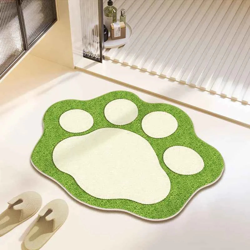 Cute Bear Claw Bathroom Carpet Absorbent Non Slip Foot Mat FLR-14