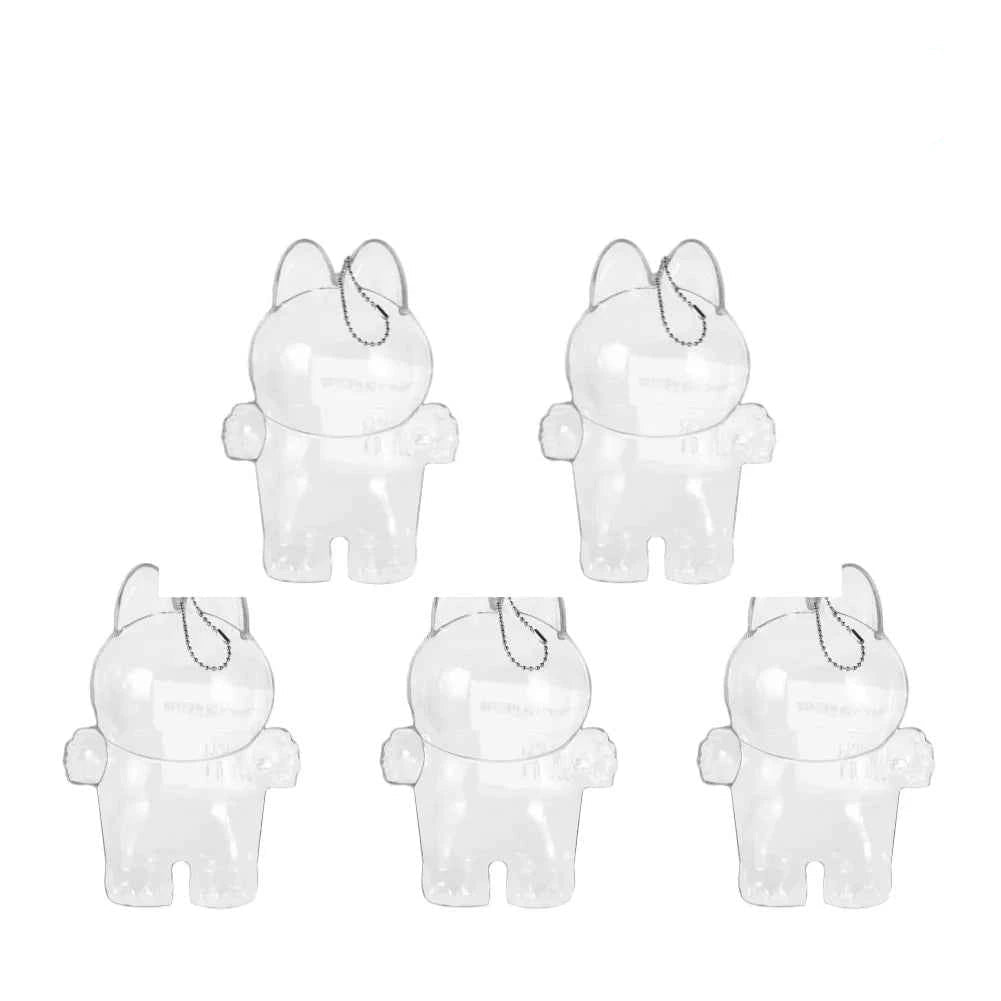 Labubu Protective Cover Labubu Protector Case Sitting Party Transparent Protective Shell Dust Cover Doll Transparent Cover