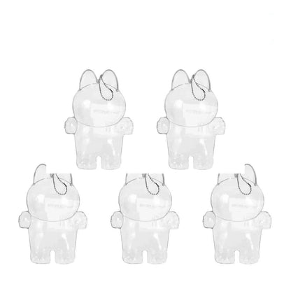 Labubu Protective Cover Labubu Protector Case Sitting Party Transparent Protective Shell Dust Cover Doll Transparent Cover