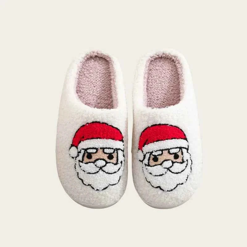 Lovely Winter Christmas Plush Slides - Unisex Non-slip Warm Flat Indoor Shoes