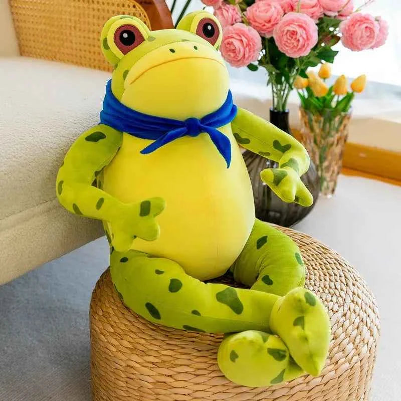 50cm Cute Cozy Frog Plushies Soft Stuffed Animal Funny Frog