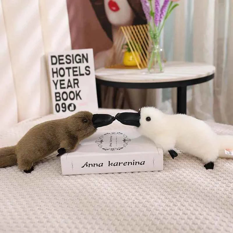 Simulation Platypus Plush Toys Creative Cartoon Animal Stuffed Dolls Funny Home Decor Kids Exquisite Birthday Xmas Gifts