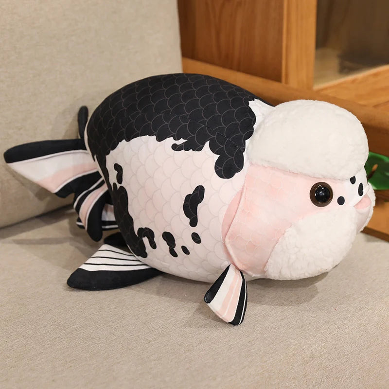 Ranchu Goldfish Plush Pillow – 18.9" (48cm) Fish Cushion Plushie