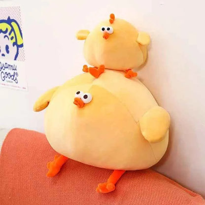 Funny Fat Chicken Plush Toys Pillow Soft Simulation Cute