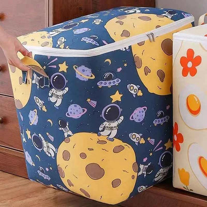 Clothes Storage Bins Cute Teddy Bear Quilt Storage Bag Box