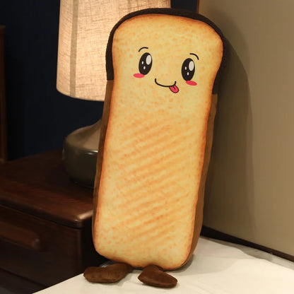 Cute Toast Bread Plush Pillow – Kawaii Soft Food Stuffed Cushion D