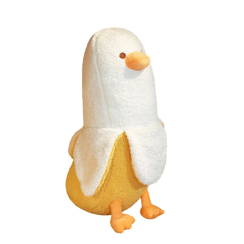Banana Duck Plush Pillow – Soft Cartoon Duck Stuffed Cushion