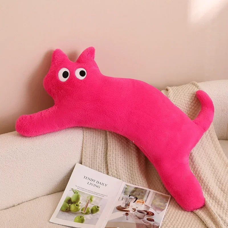 100cm Cute Soft Cat Pillow Plush Toys Stuffed Office Gifts Dark pink 100cm (39.4")