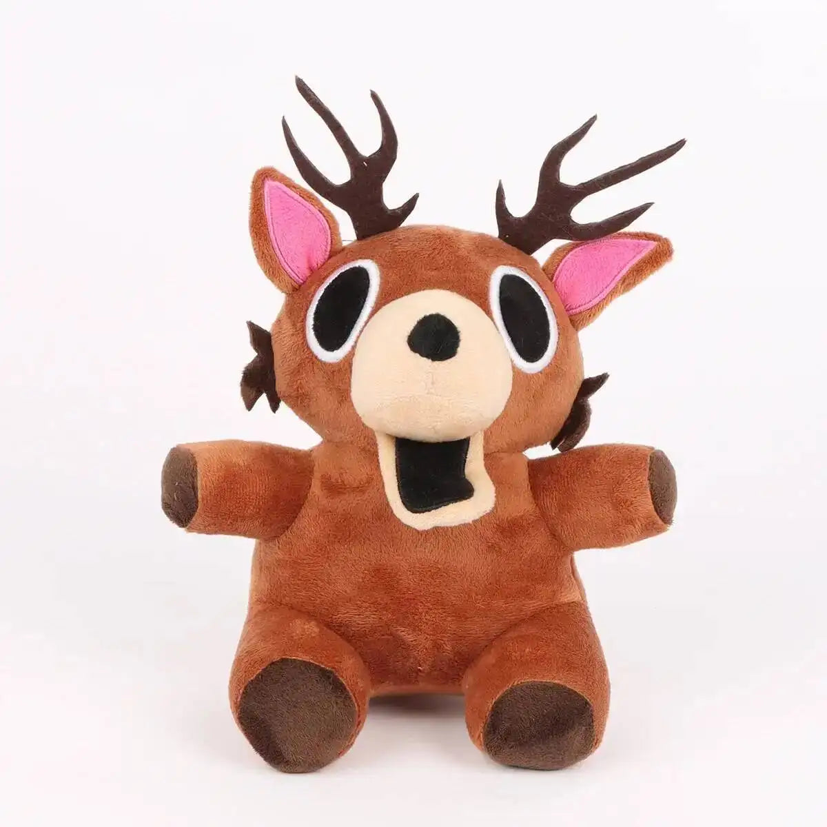 Forest Animal Plush Toy – Elk Deer & Owl Stuffed Doll 25cm brown elk