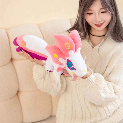 42cm Monster Hunter Mizutsune‌ Fox Plush Stuffed Dolls Soft Pillow Plushie Animal Toy Kawaii Cute Toy Kids Christmas Gift