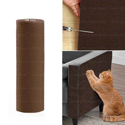 40x300cm Cat Scratcher Sofa Protector Cats Scratcher Pad Brown