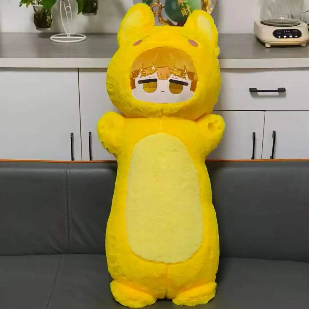Kawaii Anime Demon Hunter Character Plush – Giant 80cm Stuffed Sleep Pillow Doll (5 Designs) 80cm 31.5 in Yellow