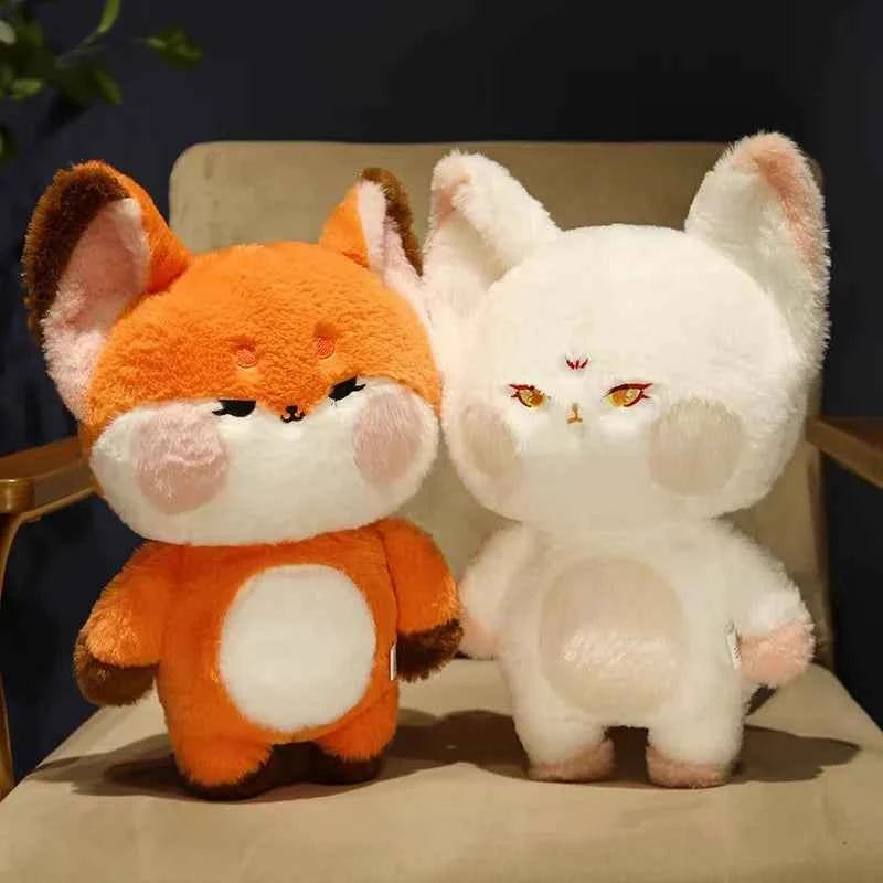Cute Big Tailed Fox Plush Toys Lovely Soft Stuffed Cartoon Animals Dolls Pillow For Birthday Christmas Gift