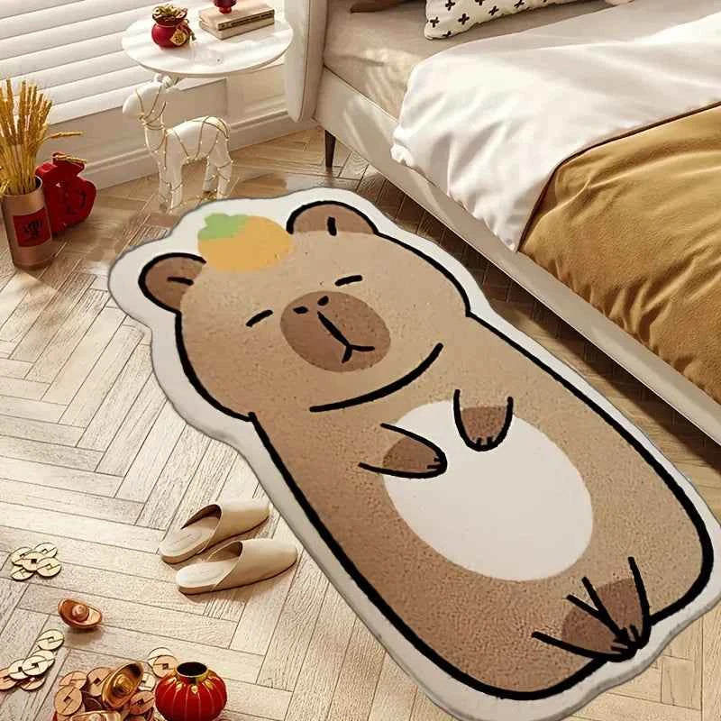 Cute Capybara Rug Warmth-Retaining & Non-Slip Bedroom & Mat LFYR-3