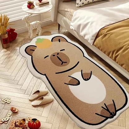 Cute Capybara Rug Warmth-Retaining & Non-Slip Bedroom & Mat LFYR-3