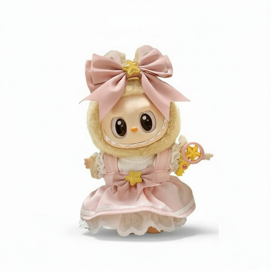 For Labubu V1 V2 Idol 17cm Cute Doll Clothes Fashion Sweater Outfit Accessories Party Sweater Clothing Cute Decoration Gifts