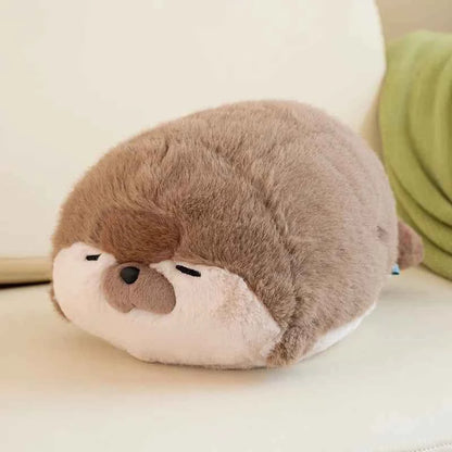 Cartoon Sea Otter Stuffed Sea Animal Plush Doll Throw Pillow Blue Seal Sea Lion Birthday Gift For Boys And Girls
