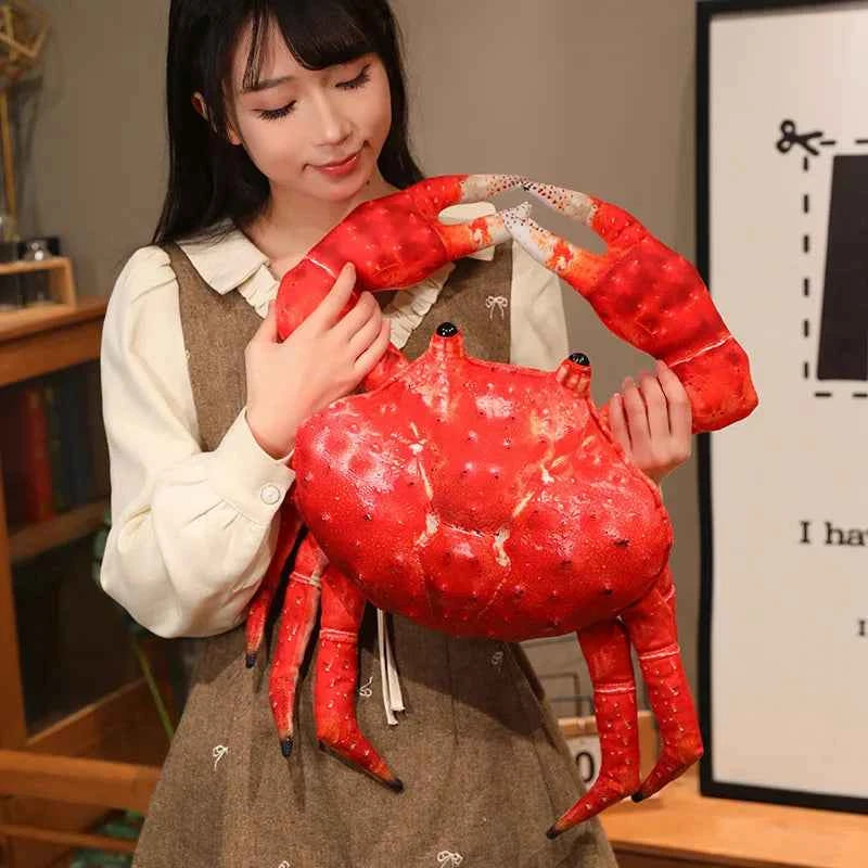 Kawaii Crab Plush Toy – Soft King Crab Pillow Cushion