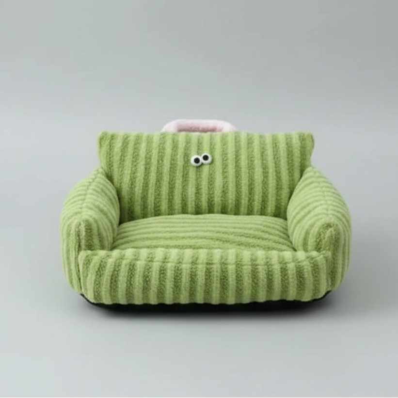 Puppy special sofa kennel winter warm pet Internet cat nest grass green