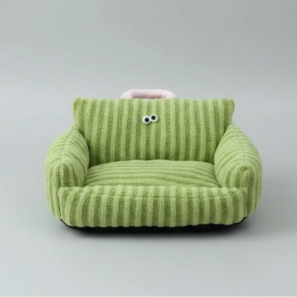 Puppy special sofa kennel winter warm pet Internet cat nest grass green