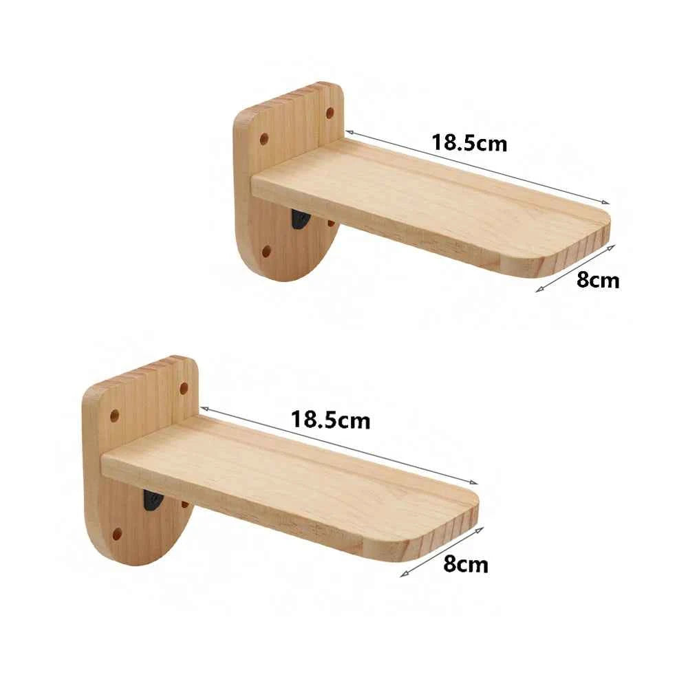 1 Piece Wall-mounted Cat Climbing Rope Solid Wooden Pedals cat pedal 2 China Mainland