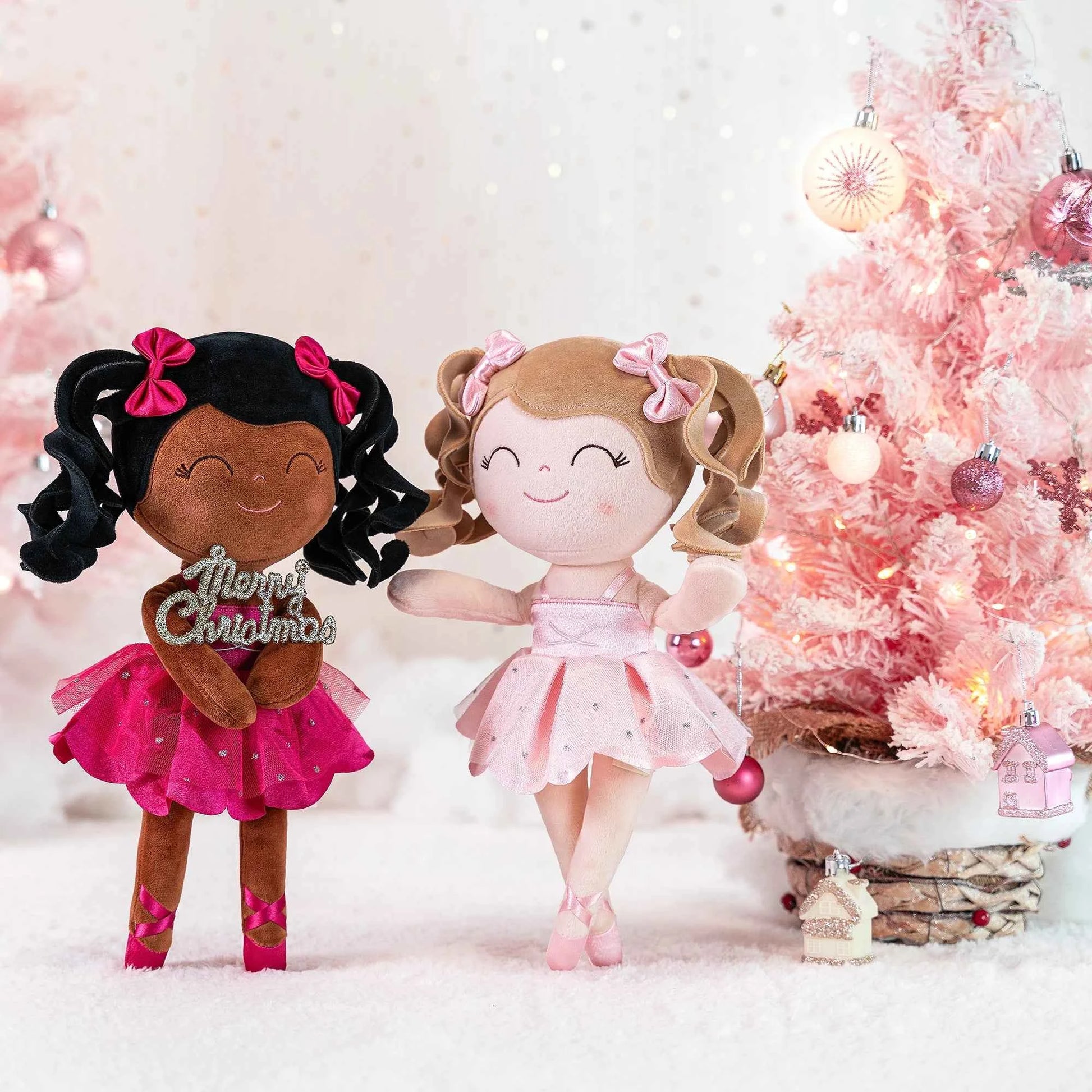 Gloveleya Plush Toys  New Design Ballet Dancer Dolls Curls Dolls Dreaming Girl Gifts for Kids Soft Toys Girl‘s Birthday Gift