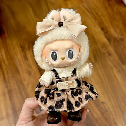 New Labubu Doll Clothes (6.7 in) - Cool Kpop Idol Outfit for V1 V2 Accessories Gift