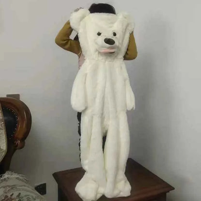 Giant Unstuffed Teddy Bear Plush Skin (39.4-102.4 in) - Empty Cover Shell Gift