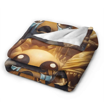 The Binding of Isaac Two Tone Warm Blanket  Child Plush Throw Blanket Novelty Home Decor Flannel Bedspread Sofa Bed Cover