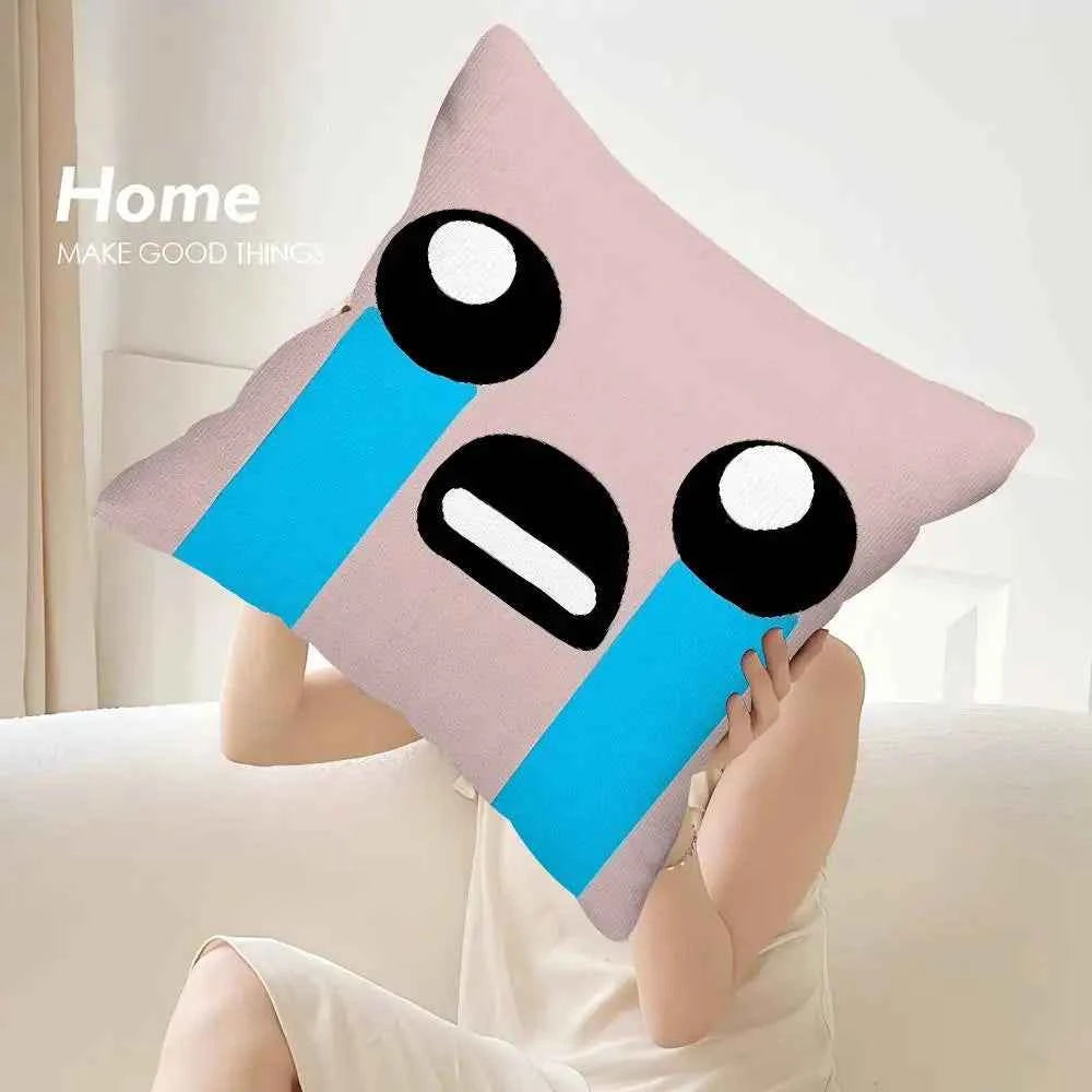 The Binding of Isaac Pillow Case - Double-sided Print Plush Square Throw Cushion Decor