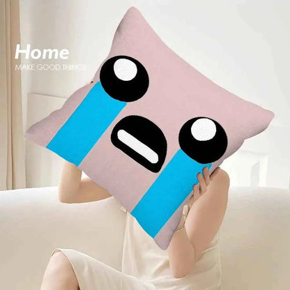 The Binding of Isaac Pillow Case - Double-sided Print Plush Square Throw Cushion Decor